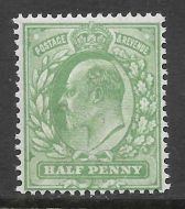 Sg 279 M4(1) ½d Dull Green Harrison perf 15x14 UNMOUNTED MINT
