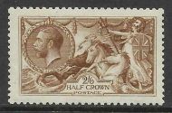 Sg 406 Spec N64(12) 2 6 Reddish Brown De La Rue Seahorse  Cert UNMOUNTED MINT