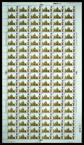 1969 Cathedrals 9d FULL SHEET UNMOUNTED MINT MNH
