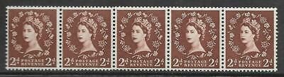 S36h 2d Wilding Tudor with variety - Retouched left 2 UNMOUNTED MINT