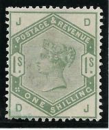 Sg 196 1 - Green from Lilac  Green issue Lettered D-J UNMOUNTED MINT MNH