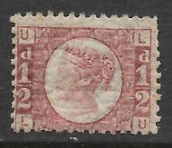 Sg 48 ½d Rose Red Plate 12 Lettered L-U UNMOUNTED MINT