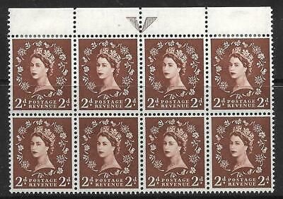 S37i 2d Wilding Edward Crown with shamrock-Diadem flaw MOUNTED MINT