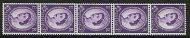 S70 3d Wilding multi crownsVertical coil strip UNMOUNTED MINT MNH