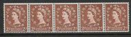 S49d 2d Wilding 9.5mm Violet with variety - retouch left 2 UNMOUNTED MINT