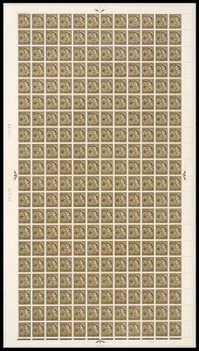 XG8 4d Sepia Guernsey Regional with flaws - Full sheet UNMOUNTED MINT