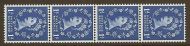 S22 1d Wilding Blue phos on White coil strip UNMOUNTED MINT MNH