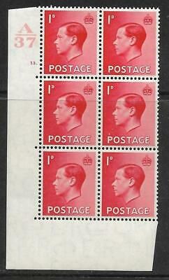 1d A 37 Cylinder Block - 13 Dot UNMOUNTED MINT