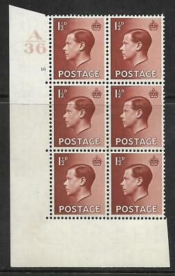 1½d A 36 Cylinder Block - 16 No Dot UNMOUNTED MINT