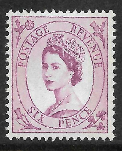 Sg S112 6d Wilding Violet 8mm upright UNMOUNTED MINT