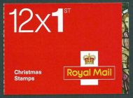 LX38 2009 Christmas Barcode Booklet - 12 x 1st Class - No Cylinder