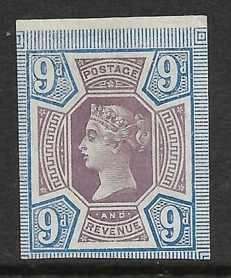 sg209 9d Dull Purple  Blue Jubilee Inprimatur top marginal Light MOUNTED MINT