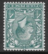 Sg 379wk 4d Royal Cypher with Watermark Inverted  Reversed UNMOUNTED MINT MNH