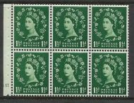 SB65 Wilding booklet pane Wmk Crowns cylinder G11 No Dot UNMOUNTED MNT