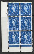 1957 1d Edward Graphite cylinder 8 No Dot perf type C(E P) UNMOUNTED MINT MNH