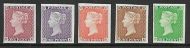 1940 1d Black Reprints in 5 different colours UNMOUNTED MINT