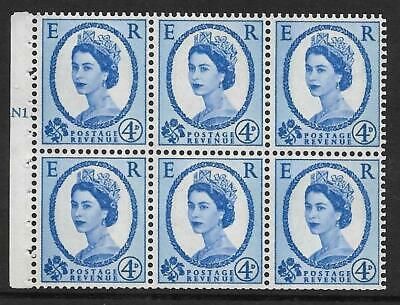 SB109 Wilding booklet pane Violet phos 8mm cyl N1T Dot perf Ie UNMOUNTED MNT MNH
