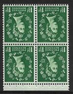 SB68a Wilding booklet pane Crowns Cream perf type AP UNMOUNTED MNT MNH