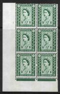 Sg XN13 9d Northern Ireland 2x9.5mm Cyl 1 No Dot perf F L(I E) UNMOUNTED MINT