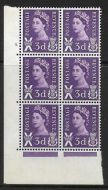 Sg XS1 3d Scotland Cyl 3 Dot perf A(E I) UNMOUNTED MINT