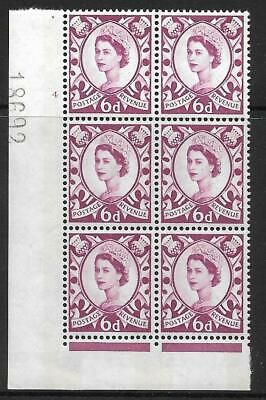Sg XS19 6d Scotland 2 x 8mm Cyl 4 No Dot perf F L(I E) UNMOUNTED MINT