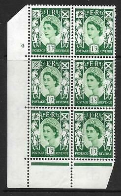 Sg XS22b Variety 9d Scotland Cream Cyl 4 No Dot perf C(E P) UNMOUNTED MINT