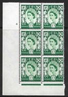 Sg XS23b Variety 9d Scotland Cream Cyl 4 No Dot perf F L(I E) UNMOUNTED MINT
