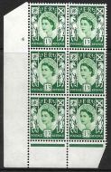 Sg XS23b Variety 9d Scotland Cream Cyl 4 No Dot perf B(I P) UNMOUNTED MINT