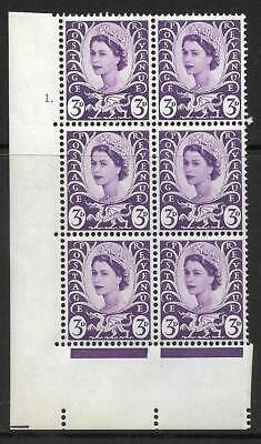 Sg XW1 3d Wales Cream Cyl 1 Dot perf A(E I) UNMOUNTED MINT