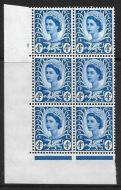 Sg XW5 4d Wales Cyl 1 No Dot perf A(E I) UNMOUNTED MINT