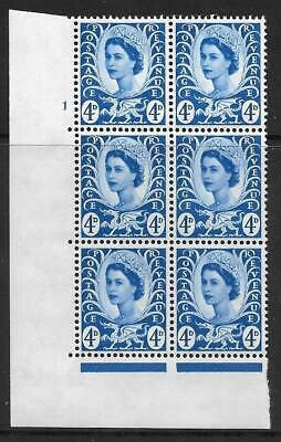 Sg XW5 4d Wales Cyl 1 No Dot perf A(E I) UNMOUNTED MINT