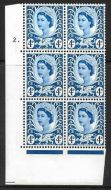 Sg XW7 4d Wales 2 x 9.5mm Cyl 2 Dot perf A(E I) UNMOUNTED MINT