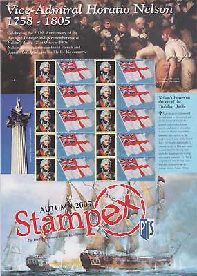 BC-070 GB 2005 Stampex - Nelson Smiler sheet UNMOUNTED MINT