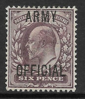 Sg O50 6d Purple Edward VII ARMY OFFICIAL overprint UNMOUNTED MINT
