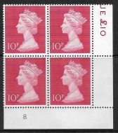 1970 Sg 829 10p Decimal Machin Cylinder 8 UNMOUNTED MINT