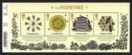 MS3742 2015 Bees miniature sheet barcode UNMOUNTED MINT