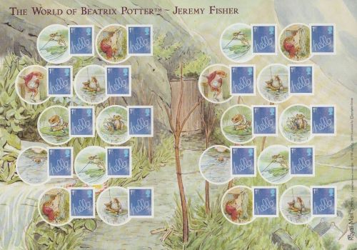 LS60 GB 2009 Beatrix Potter - Hello Jeremy Fisher Smiler sheet UNMOUNTED MINT