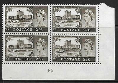 2 6 Bradbury Wilkinson Castles - Cylinder 6A UNMOUNTED MINT MNH