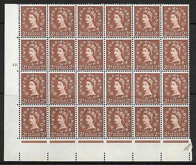 S38f  h 2d Wilding Edward Crown cyl 12 Dot with varieties UNMOUNTED MINT