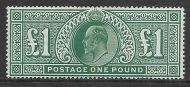 Sg 320 £1 Green Somerset House Very lightly MOUNTED MINT
