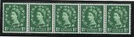 S27 Sideways Wilding Edward Graphite Coil strip UNMOUNTED MINT