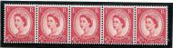 S54 Sideways Wilding Graphite Coil strip UNMOUNTED MINT