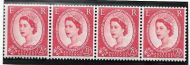 S56 (da) 2½d Wilding Multi Crown listed variety - Frame retouch UNMOUNTED MINT