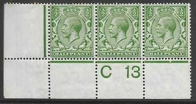 N14(6) ½d Bright Green Control C 13 perf UNMOUNTED MINT - MNH