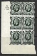 1934 4d Photogravure Control X35 11 No Dot perf type 5 UNMOUNTED MINT
