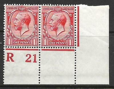 N16(11) 1d Carmine Red Royal Cypher Control R21 perf MOUNTED MINT