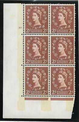 2d Wilding Blue Phos on White Cylinder 30 No Dot perf type A(E I) UNMOUNTED MINT