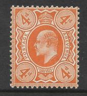 Sg 240 M25(2) 4d Pale Orange De La Rue UNMOUNTED MINT