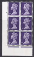 Pre-decimal Machin 3d PVA CB Head A Perf A Cylinder 1 Dot - MNH
