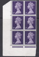 Pre-decimal Machin 3d PVA 2B Head A Perf A Cylinder 3 No Dot  - MNH